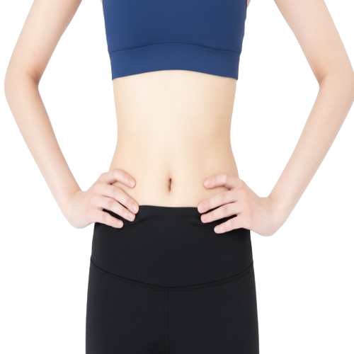 お腹がぺったんこ